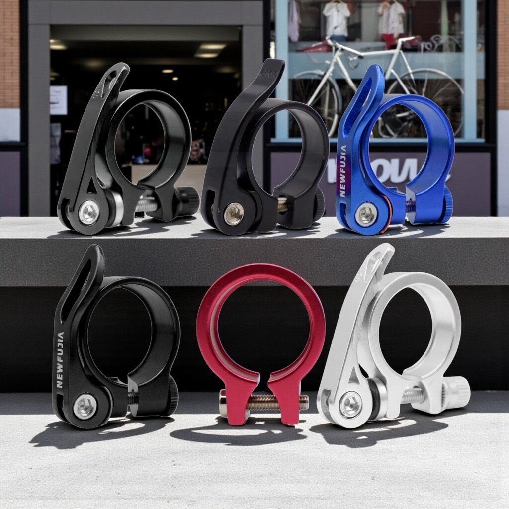 รัดหลักอานจักรยานอลูมิเนียมแบบปลดเร็ว/ขันน็อต รุ่น TB1/NEWFUJIA 25.4 28.6 31.8 34.9