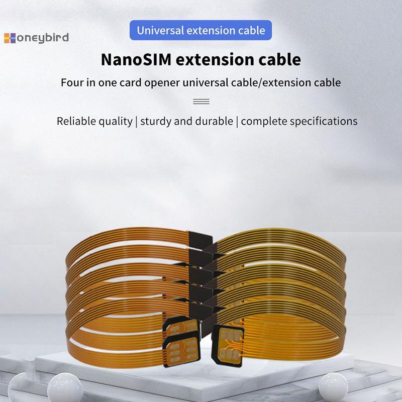 Kaleidoscope Nano 4FF ซิมการ์ด Converter FPC Extension Cable to Nano 4FF Micro 3FF Standard 2FF Sim 