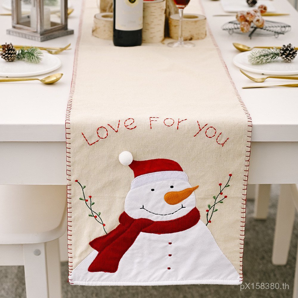 สินค้าใหม่คริสต์มาส Cheng ตาราง Runner เทศกาลอุปกรณ์ Old Man ผ้าลินิน Placemat โต๊ะรับประทานอาหาร Ru