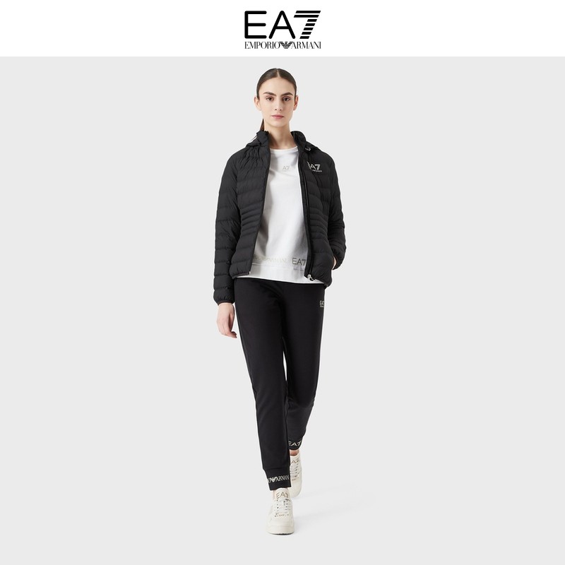 EMPORIO ARMANI/ARMANI EA7/2022 Winter Ladies Classic LOGO Round Neck Sweatshirt