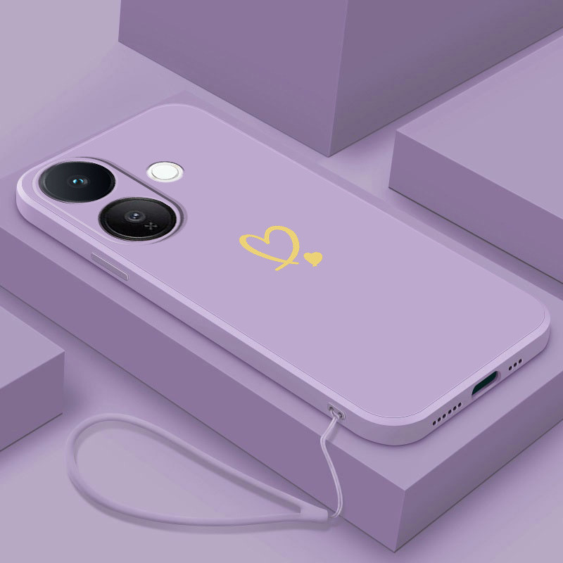 Vivo V60 Lite VIVO V60Lite Artistic Love Heart Silicon Case น่ารัก Simple Case Soft Cover