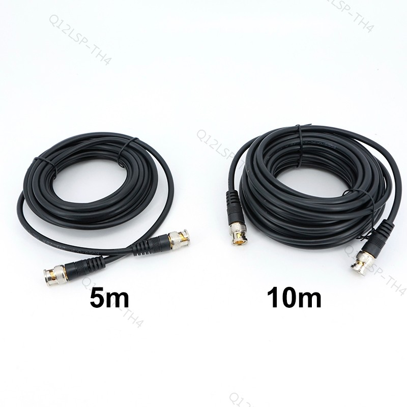 3 M 5 M 10 M BNC ชายชาย RG58 Q9 อะแดปเตอร์สายยาวขยายสําหรับกล้องวงจรปิดกล้องเกียร์เชื่อมต่อสาย TH12L