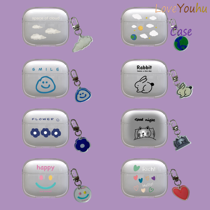 Loveyouhu For Monster XKT26 เคสหูฟังบุคลิกภาพลายแมวยิ้ม