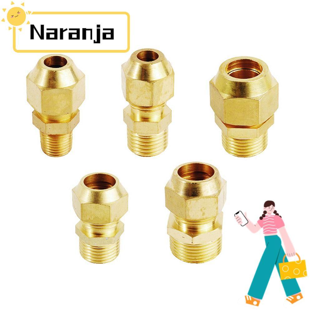 NARANJA ข้อต่อท่อ, F/M ทองเหลืองท่อ Barb, ทนทานชาย/หญิงด้าย 1/8" 1/4 "3/8" 1/2 "OD 6-10 มม.Coupler อ