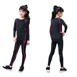 ชุดออกกำลังกายสำหรับเด็กหญิง ไทนท์สปอร์ตยืดหยุ่น แห้งเร็วและ…