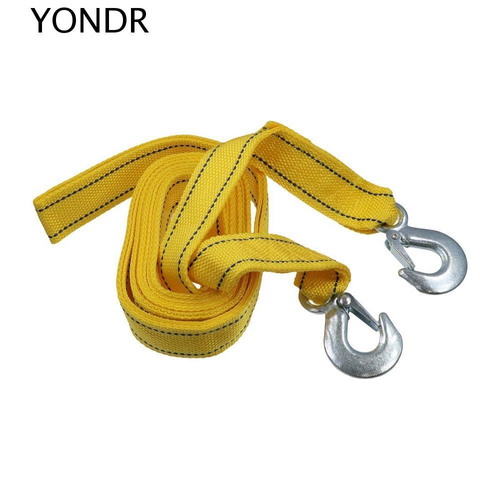 YONDR เชือกลาก, 3M 4M 3 ตัน 5 ตันสายลากรถ, เครื่องมือกู้ภัยทนทาน Universal Heavy Duty รถเครื่องมือกู