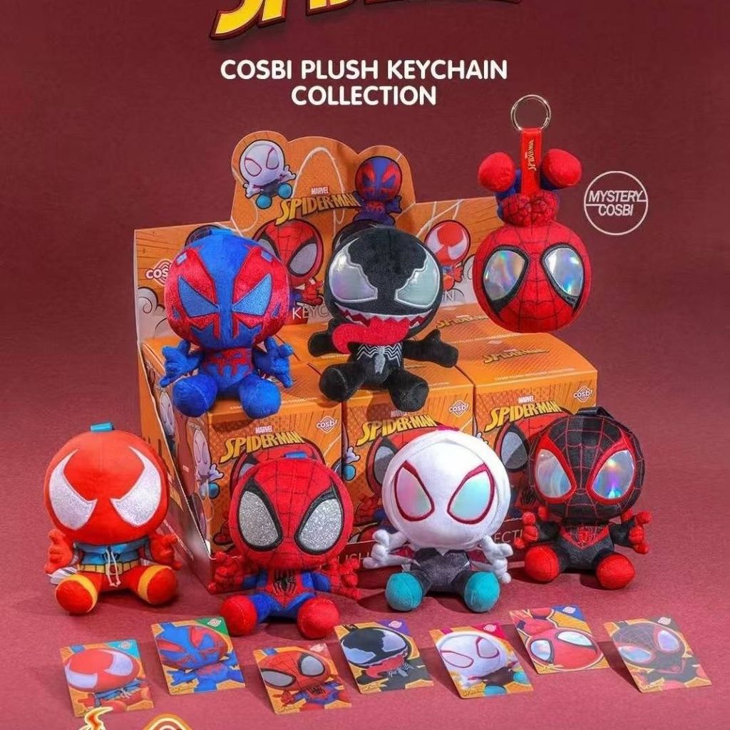 Spider-Man COSBI พวงกุญแจตุ๊กตาคอลเลกชันจี้ตุ๊กตากล่องตาบอด - Venom Gwen Myers