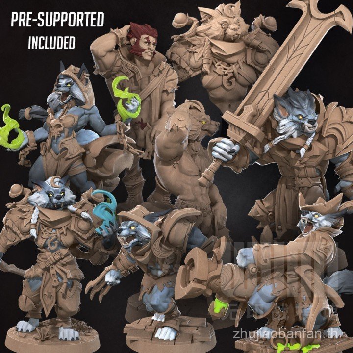 [Werewolf] Druid Thief You Poet Ranger Cthulhu DND Model Bite Bullet