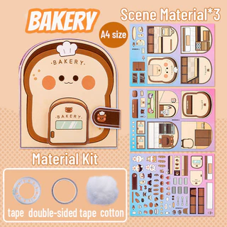 GeeToy【ชุด 4 ชิ้น - ประหยัดสุดๆ】โมเดลอาหารสำหรับเด็กสุดน่ารัก ของเล่นเสริมพัฒนาการ DIY