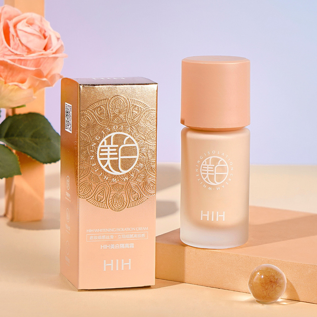 H HIH ครีมไวท์เทนนิ่ง ไพรเมอร์แต่งหน้า ไพรเมอร์ Retouch Skin Tone Brightening Moisturizing Clear Moi