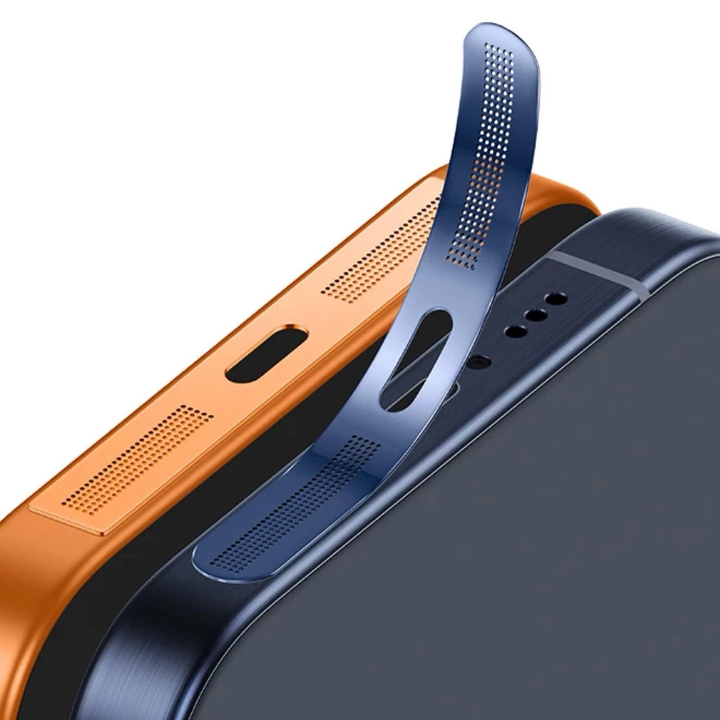 🔥สติกเกอร์ตาข่ายโลหะกันฝุ่นลำโพง🔥สําหรับ iPhone17promax  17pro อลูมิเนียมStickers Dust net mobilepho