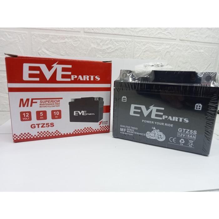 แบตเตอรี่ Eve GTZ5S Beat Mio J Mio M3 Vixion