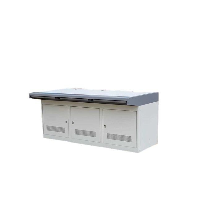 ตารางการดําเนินงานการตรวจสอบ Triple Double Steel Wood Computer Room Command Center Console Platform 