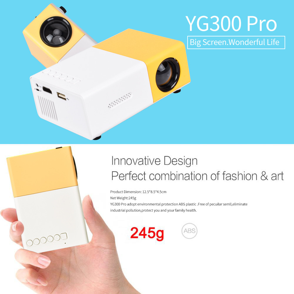 Salange YG300 Mini LED Projector Yg300 รุ่นอัพเกรด 600