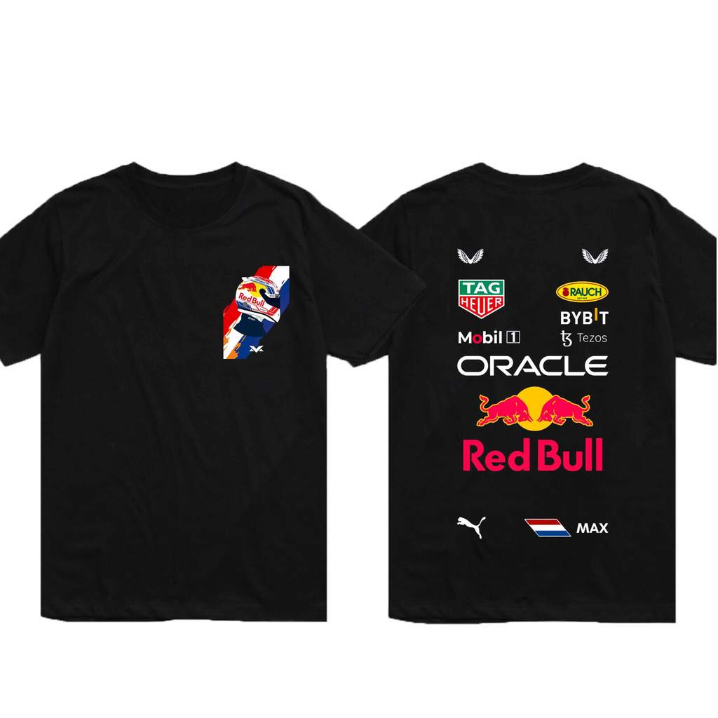 Red Bull Racing Graphic Tee | Formula 1 Motorsport Adult Short Sleeve T-Shirt