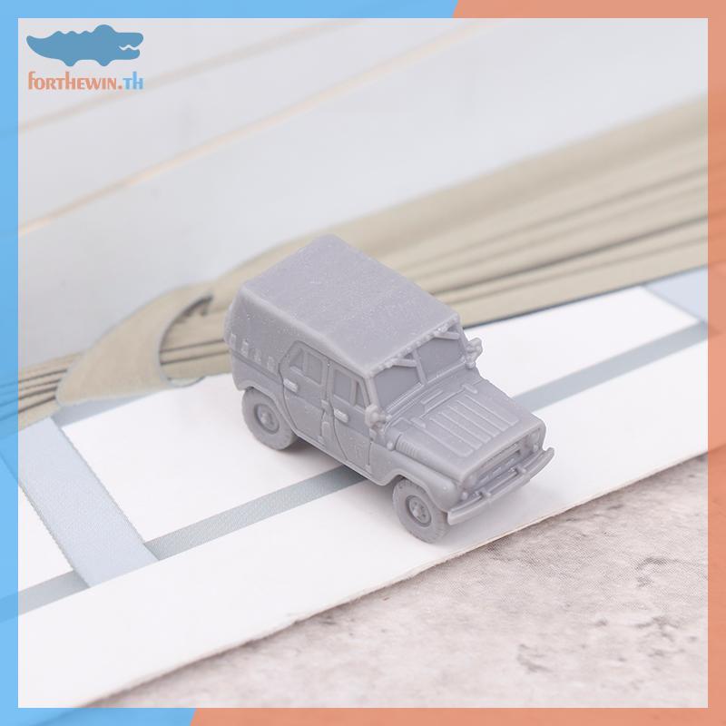 Forthewin 1 PCS 1/144 Scale UAZ-469 4x4 Light Utility สีเทารุ่นรถชุด 3D การพิมพ์ Scale รุ่น Jeep รุ่
