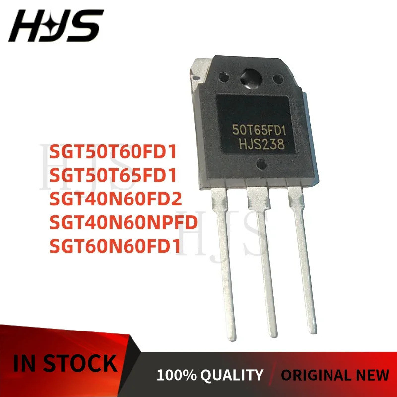 5PCS SGT50T65FD1PN SGT40N60NPFD SGT40N60FD2PN SGT60N60FD1PN SGT60N60FD1 50T60FD1 40N60FD2P ทรานซิสเต