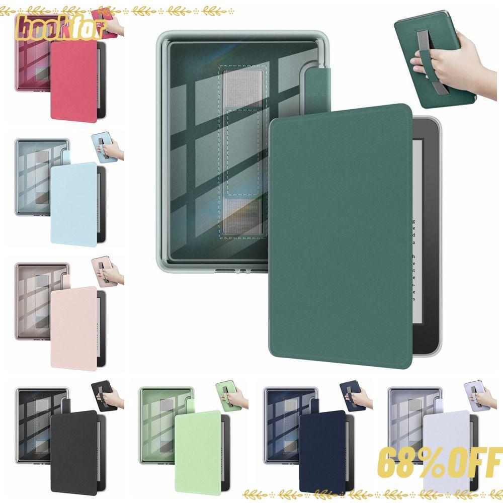 BOOKFOR e-Reader Cover, Auto Wake/Sleep Hand Support, สมาร์ทหนังกันกระแทกเกราะป้องกันสําหรับ Kindle 