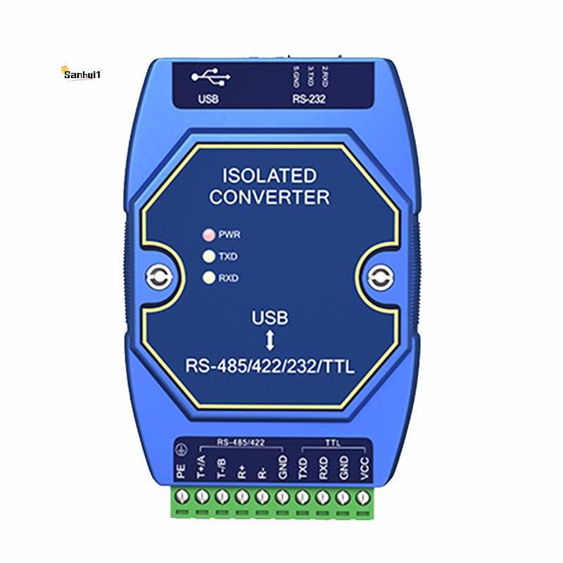 CDSENET E810-U15C CH340 USB to RS485 RS422 RS232 TTL ตัวแปลงอุตสาหกรรมสัญญาณแยก Type-C 3.5 V/5 V TTL