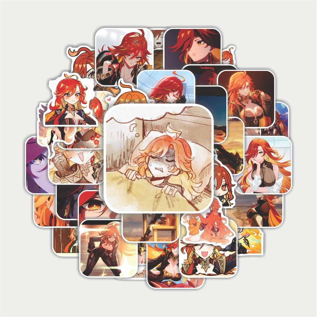 สติ๊กเกอร์แพ็คสติ๊กเกอร์ MAVUIKA GENSHIN IMPACT | สติ๊กเกอร์ TUMBLR | สติ๊กเกอร์แล็ปท็อปสําหรับกระเป