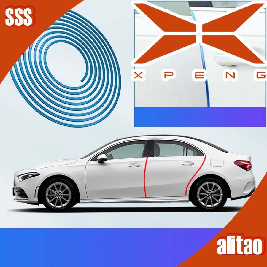 [READY]XPENG G6 Car door bumper strip Protective Car Sticker  XPENG X9 Body Kit Decoration X9 EV Aut