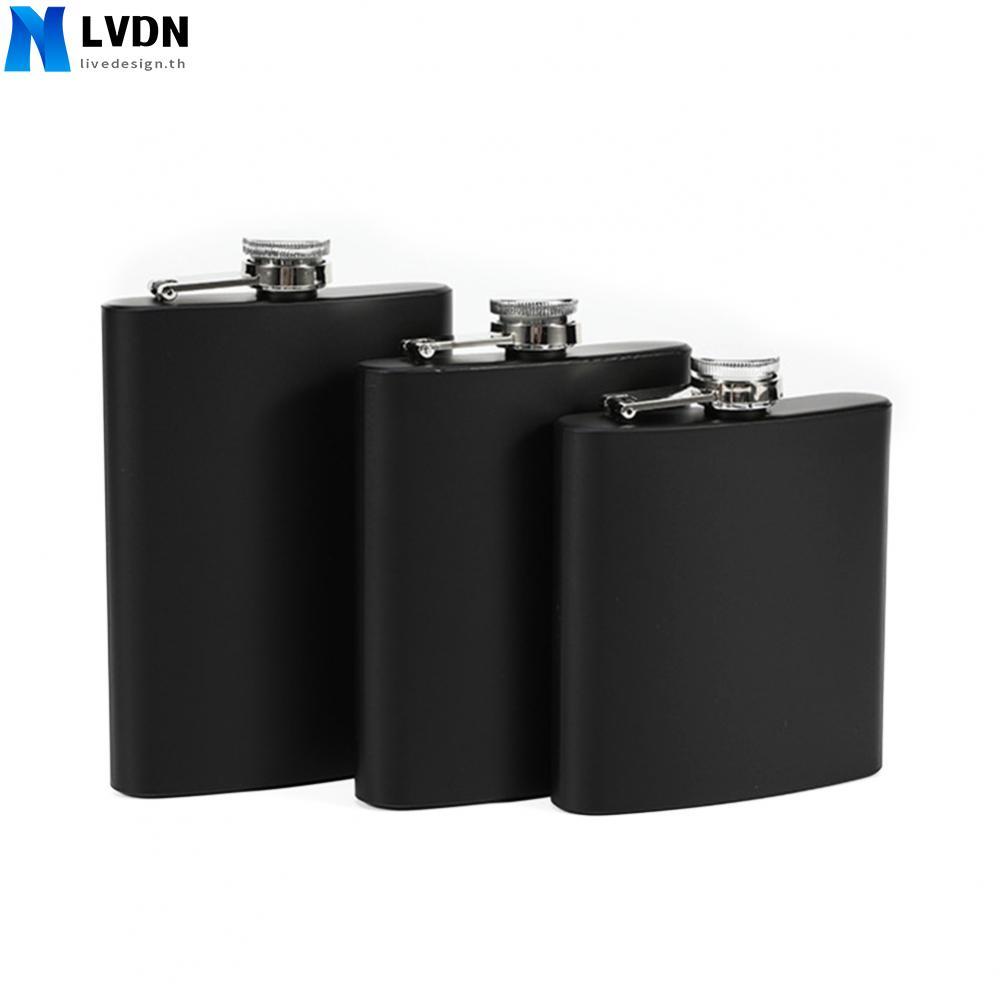 Brand New Flask Water Bottle Sturdy 1PCS 201 Stainless Steel 7-12oz Black