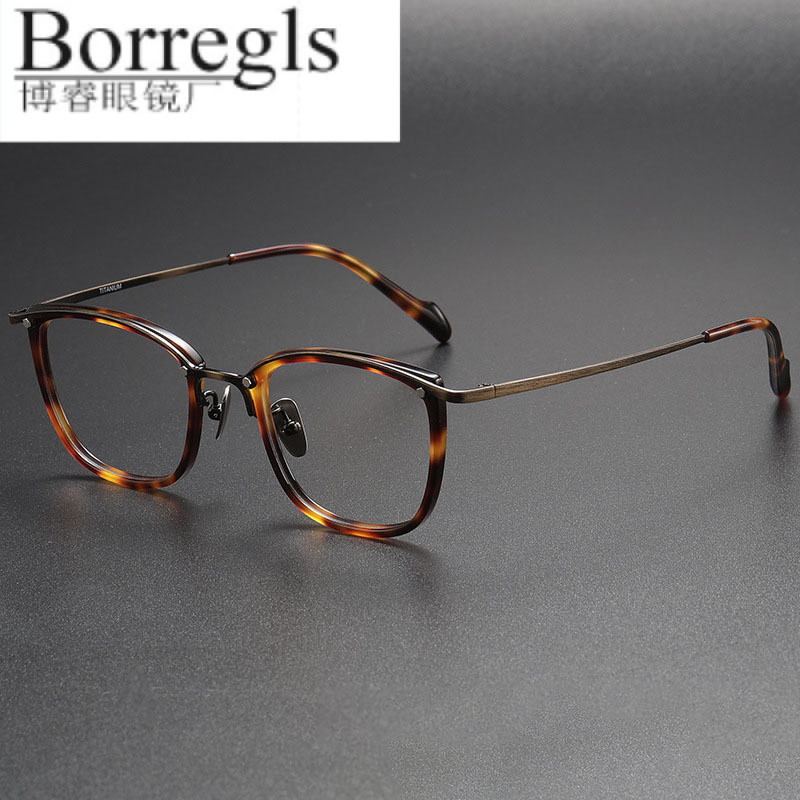 แว่นตากันแดดแบบเต่าสำหรับผู้ชาย Yamamoto Style Yoji กรอบไทเทเนียมบริสุทธิ์ ดีไซน์เรโทร y0053