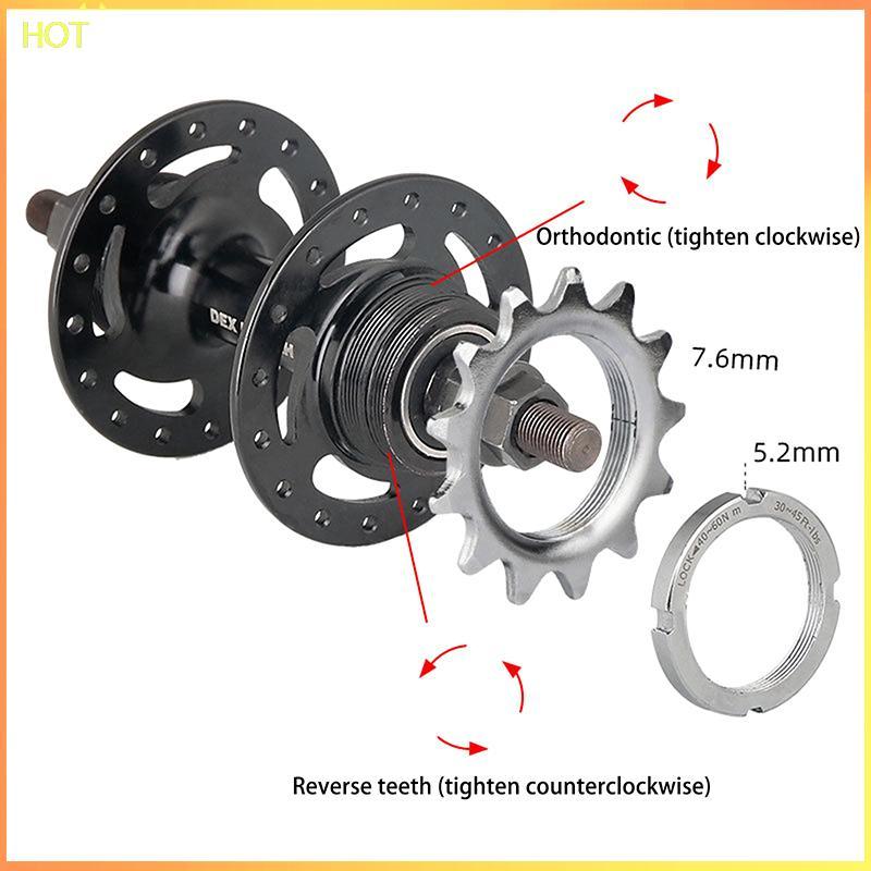 เกียร์คงที่สำหรับจักรยานแบบ_fixed gear_, พร้อม_cogs sprocket_สำหรับ_hub_track bike