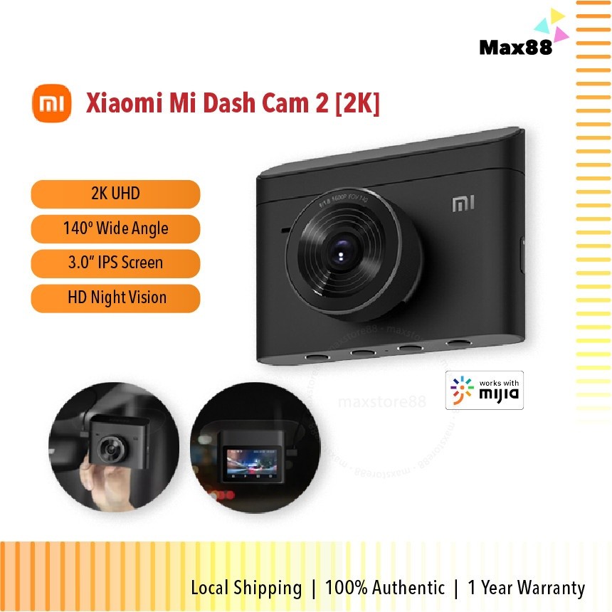 Xiaomi Mi Dash Cam 2 2K UHD WiFi APP Mi Car Camcorder Dash Cam DVR Camera XMMJJLY04