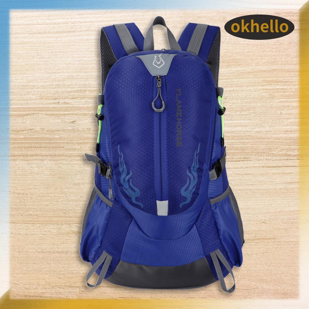 [Okhello.th] Women Men Teen Outdoor Sport Shoulder Bag Travel Waterproof Nylon Backpacks