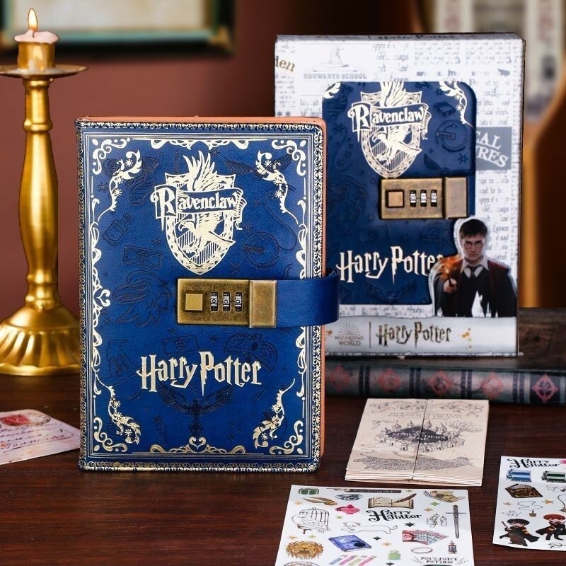 Hot sale Harry Potter Merchandise Retro Notebook Password Book Locked Diary Book School of Magic CoB
