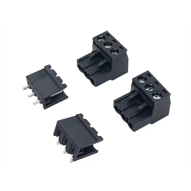 10 ชุด 2EDGK 5.08 มม.สีดํา PlUG-IN Terminal Blocks สกรูประเภท PCB Connector มุมขวาปลั๊ก Pin Header ซ