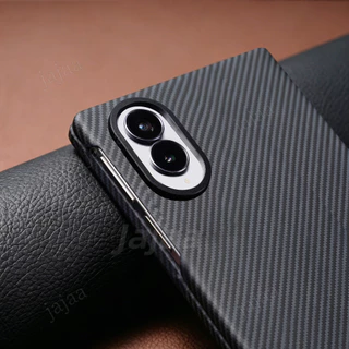 High Texture Smooth-Touch คาร์บอนไฟเบอร์สําหรับ Samsung Galaxy Z พับ 8 กว้าง Fold8 พับกว้าง 8 Ultra Fold8 Ultra พับ 7 6 5 4 3 5G Slim Drop-Proof ฝาครอบป้องกัน