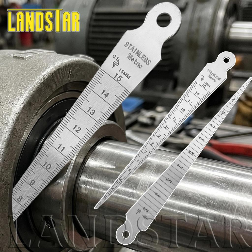 [H&L] 1/3/5PCS - เครื่องวัดความหนาวัดโพรบเครื่องมือวัดรูรับแสง Taper Gauge Feeler 1-15 มม.เครื่องมือวัดรูช่องว่างสแตนเลส/การใช้งานกว้าง