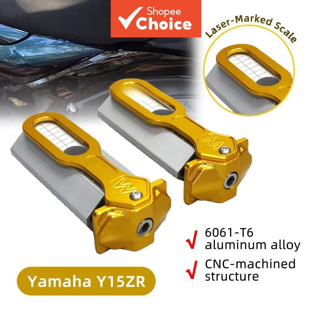 CNC อลูมิเนียมปรับโซ่ชุดสําหรับ Yamaha Y15ZR Sniper 150 MX King ด้านหลังเพลา Spool คู่
