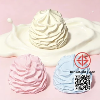 COD สกุชชี่รูปครีมวิปปิ้ง Squishy สกุชชี่นุ่มเหมือนครีม หลายสี ของเล่นสกุชชี่คลายเครียด สโลว์ฟีลดี สุ่มบีบได้ คลายเครียด