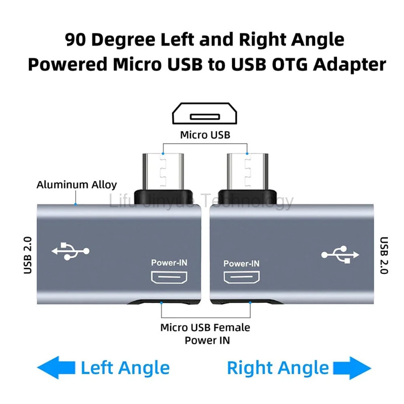 LKYD อะแดปเตอร์ Micro OTG Micro USB ชายหญิง/ไมโคร USB ชาย USB 2.0 อะแดปเตอร์แปลงหญิงสําหรับ Samsung Xiaomi