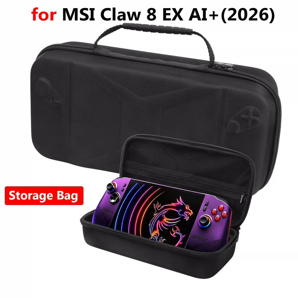 EVA Hard กระเป๋าถือกันกระแทกกระเป๋าสําหรับ MSI Claw 8 EX AI + 2026 กันน้ําแบบพกพาสําหรับ MSI Claw 8 