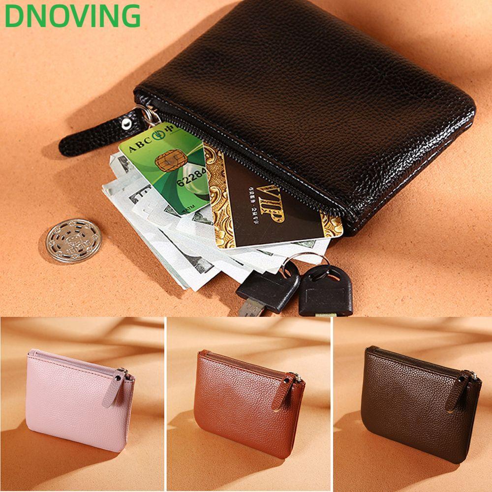 DNOVING Card Wallet หนัง PU Minimalist Matte Coins Bag