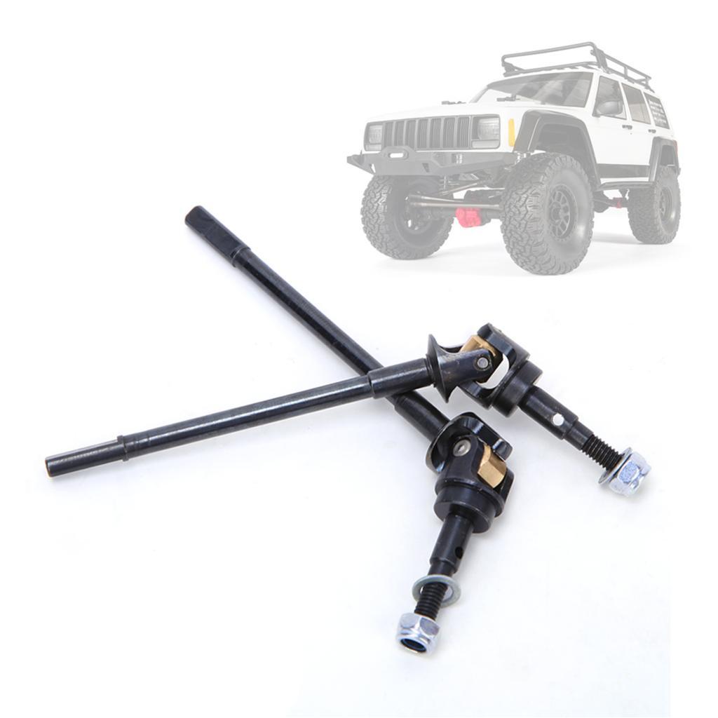VGEBY 2 ชิ้นไดรฟ์เพลา CVD โลหะด้านหน้า Universal Fit สําหรับ Axial SCX10 II RC Crawler Auto Part รุ่