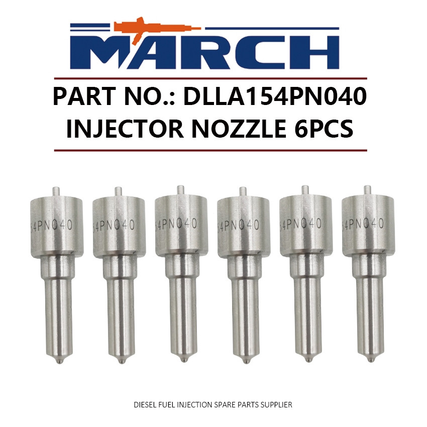 6 ชิ้นดีเซลหัวฉีดน้ํามันเชื้อเพลิงหัวฉีดเคล็ดลับ DLLA154PN040 สําหรับ ISUZU ส่งต่อ 4BG1 6BG1 4BG1T 6