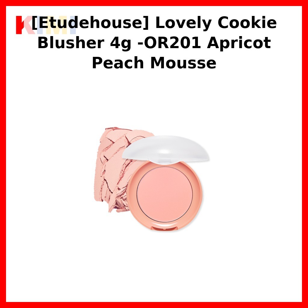 [Etudehouse] Lovely Cookie Blusher 4g -OR201 Apricot Peach Mousse / Korean Blush / Apricot Peach Mou