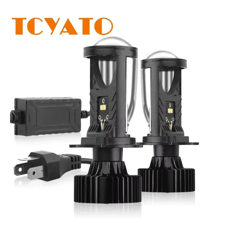 TCYATO Y6D เลนส์ H4 LED ไฟหน้า Universal 12V รถ Far Integrated ไฟหน้า Y7 ประเภท Universal หลอดไฟรถ M