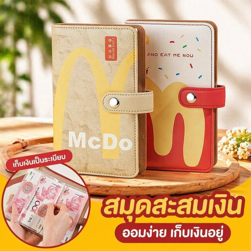 เงินสด Budget Binder หนัง PU สองด้าน 100 พ็อกเก็ตธนบัตร Organizer ใบเสร็จรับเงินผู้ถือตั๋ว