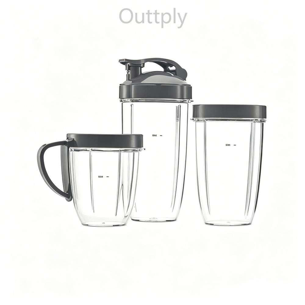 Outtply ถ้วยพลาสติกฝาปิด Fit สําหรับ Nutribullet 600W/Pro 900W ถ้วยฝาปิด Series สําหรับ Nutribullet 