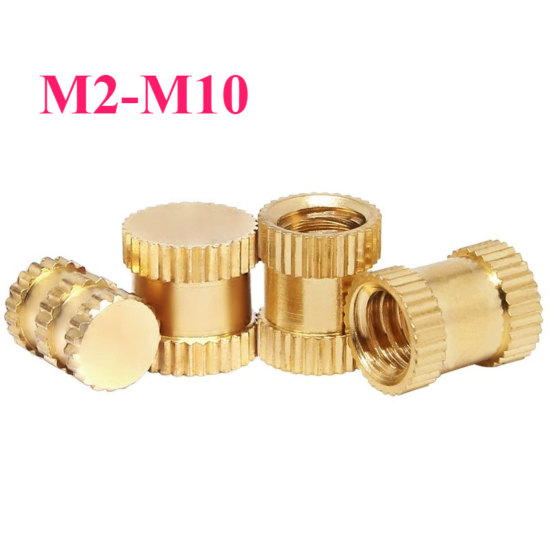 เกลียวทองเหลือง  สำหรับงานพิมพ์  /  nut insert /brass/m2-m10【SY8】