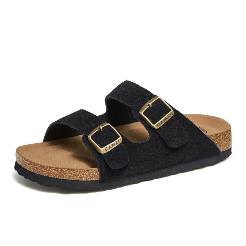 AMERICAN CAMEL Cork Birkenstock รองเท้าแตะลําลอง BWYP