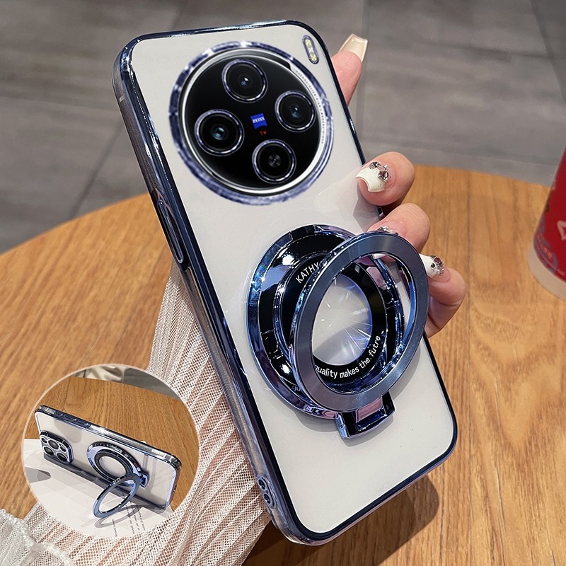 เหมาะสําหรับ vivoX100s เคสโทรศัพท์ vivo โปร่งใส X100Spro เคสซิลิโคนป้องกันเลนส์รวมทุกอย่าง Shock-res
