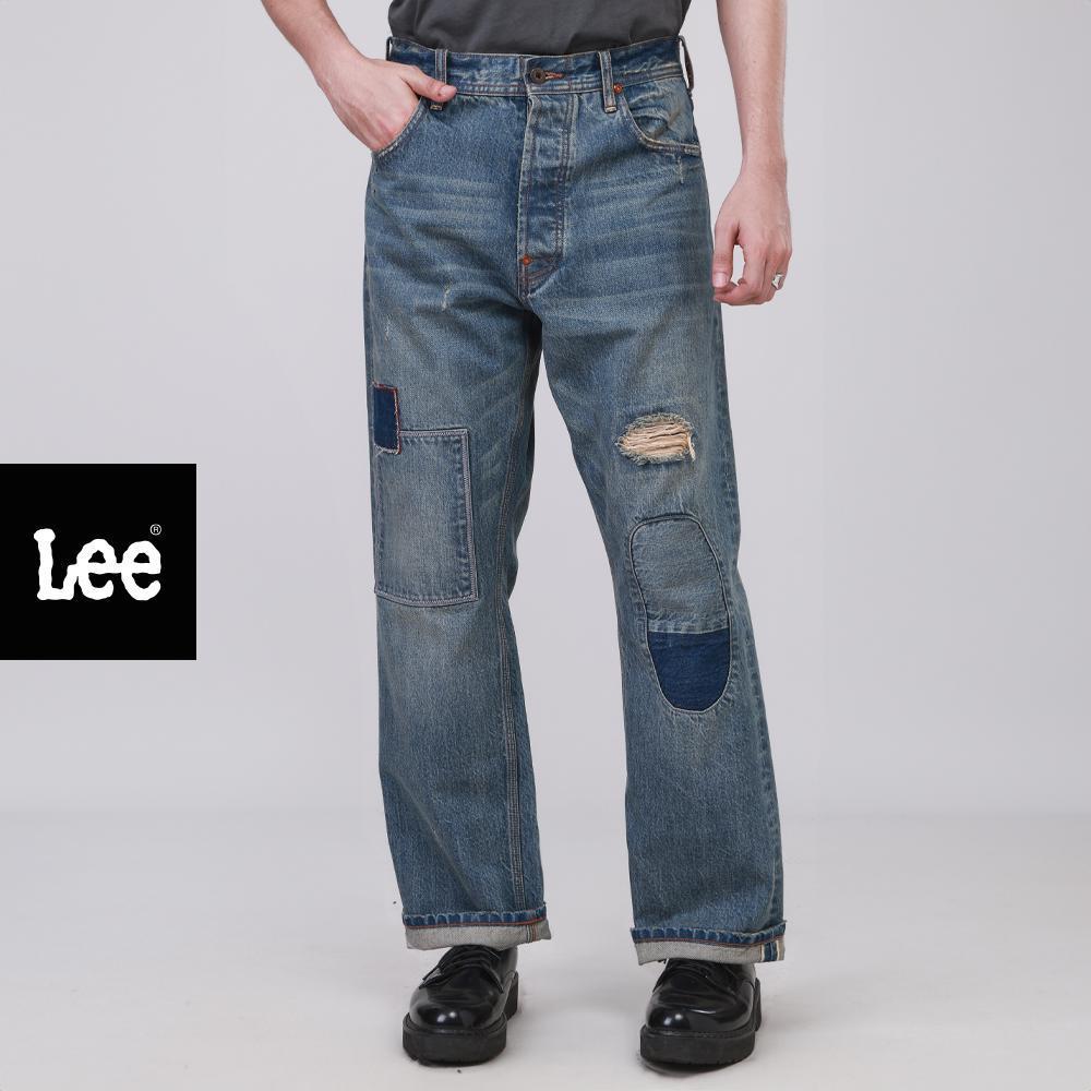 LEE กางเกงยีนส์ผู้ชาย คอลเลคชั่น 101 เอวสูง ทรงกระบอก รุ่น LE F226MRETN04 สียีนส์อ่อน