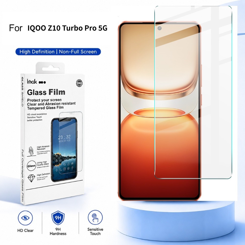 ฟิล์มกระจก iQOO Z10 Z9 Z9x Turbo Pro Lite 5G Global ฟิล์มกันรอยหน้าจอ Anti Oil Anti Scratch FM0001